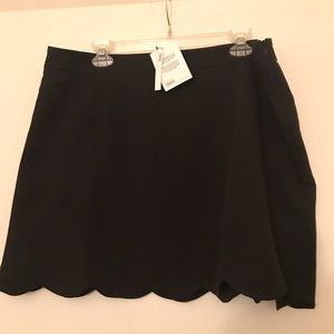 NWT ASOS Design A-line mini skirt with scallop hem